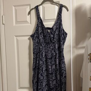 Floral Print Sleeveless Maxi Dress